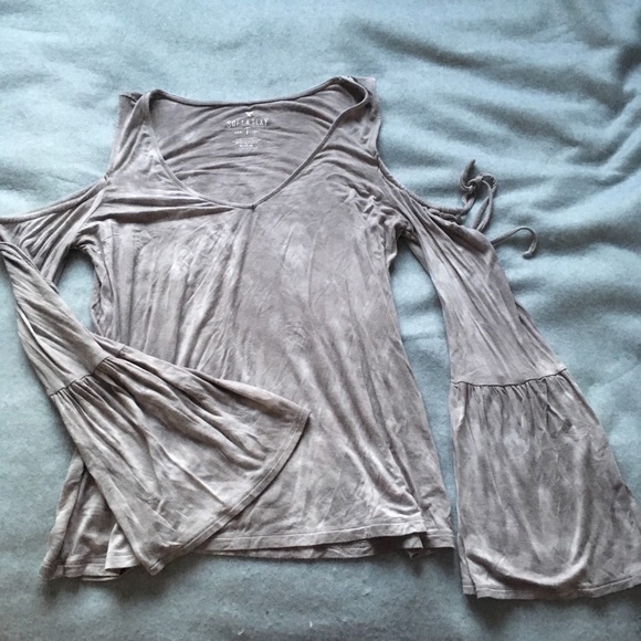 American Eagle Outfitters Tops - AEO Soft and Sexy Cut Out Long Sleeve Top- TyeDye